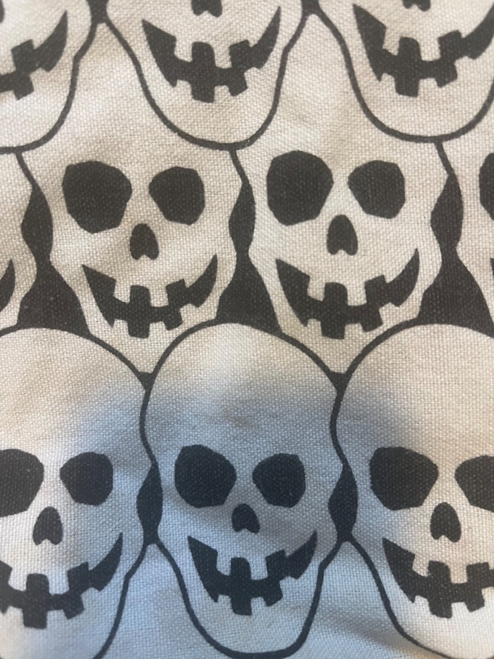Trick or treat bag satchel some stains skull Halloween purse - Picture 4 of 4